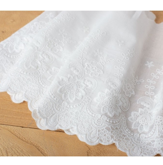 新品 繊細なナチュラルホワイトコットン布 刺繍レース生地diy手作りレーストリム Diyクラフトアクセサリー 22センチ3yds ロット B658 の落札情報詳細 ヤフオク落札価格情報 オークフリー スマートフォン版