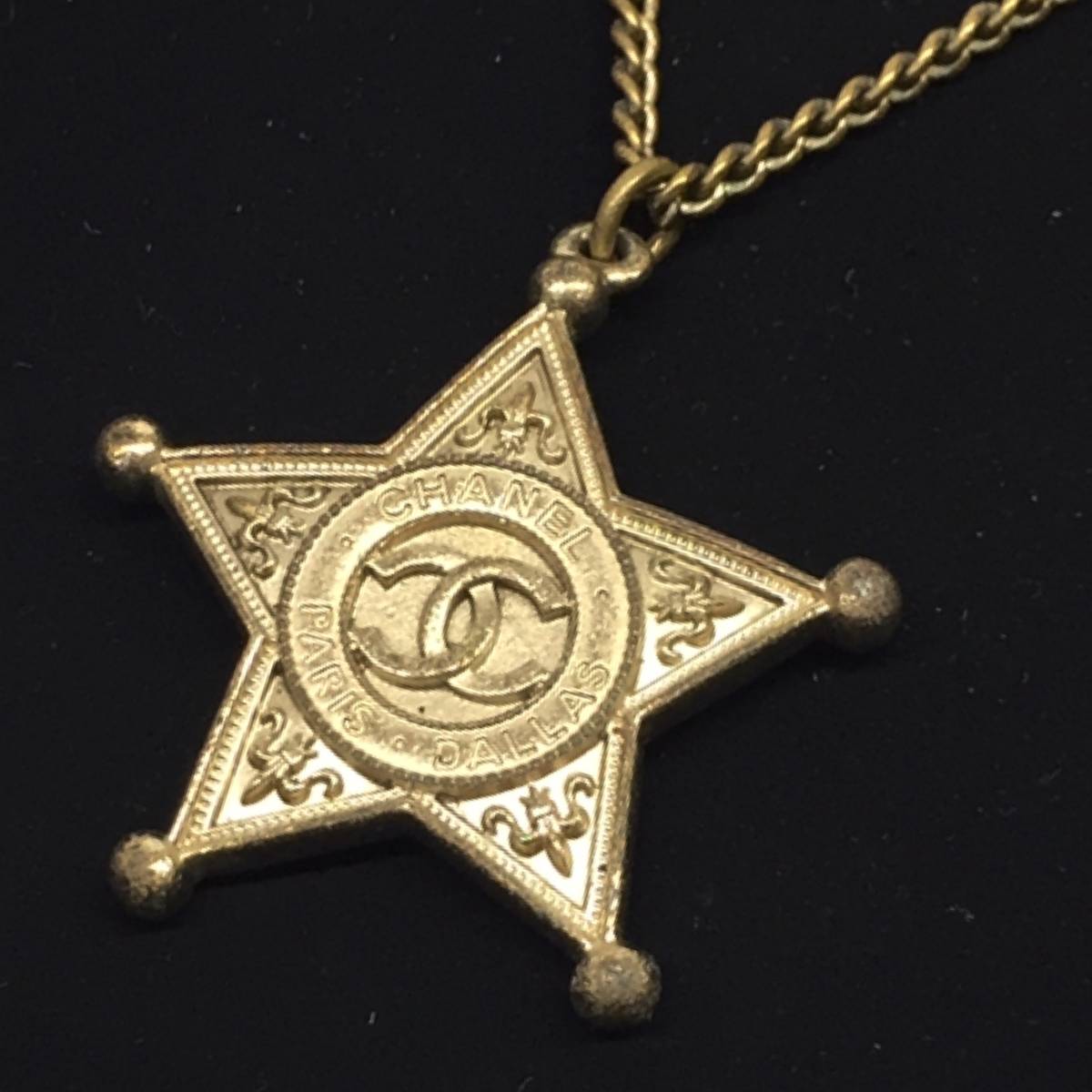 84☆60/鑑定済み！ CHANEL シャネル A86467 14年製 パリダラス スター  