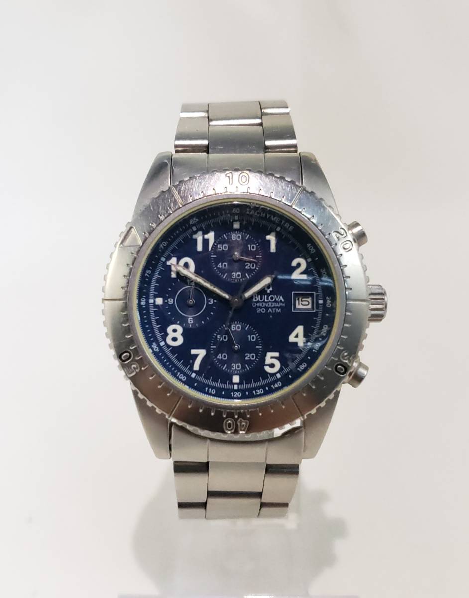 bulova ブローバ 腕時計 BVD103 クロノグラフ 美品 BULOVA】ブローバ