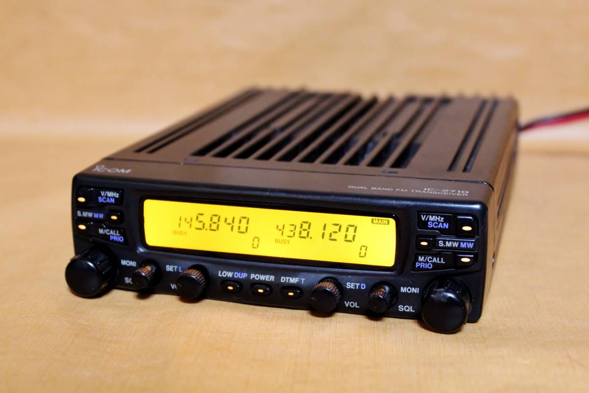 アマチュア無線 IC-2710 145／433 MHz　ジャンク品 アイコム/ ICOM IC-2710 145/430MHz／ 動作確認 現状品/ マイク