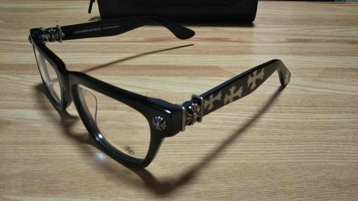 ②クロムハーツ メガネケースとメガネクロス 希少 クロムハーツ レザー