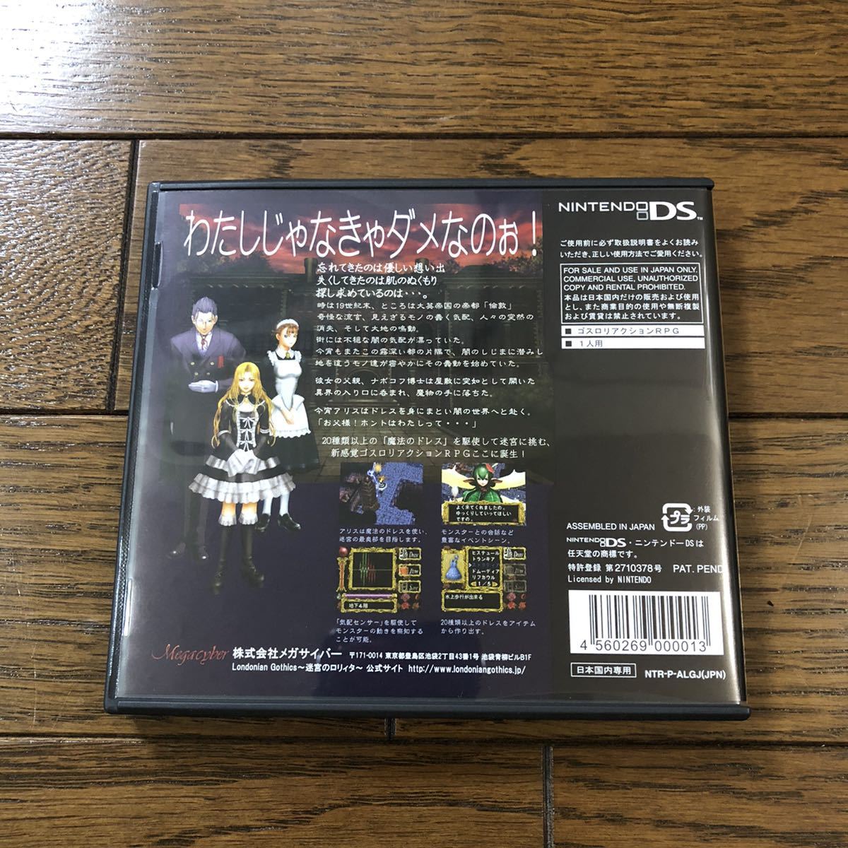 DS Londonian Gothics ～迷宮のロリィタ～ ソフトのみ 未開封