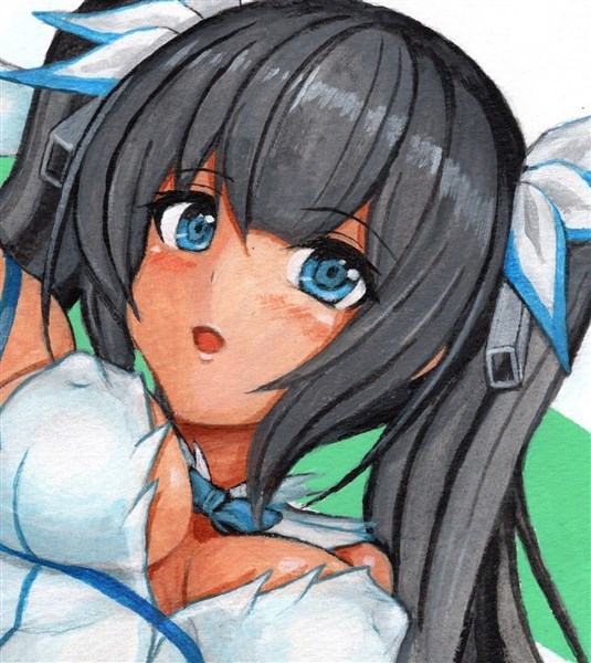 新品 同人手描き イラスト ダンまち ヘスティア 水彩 の落札情報詳細 ヤフオク落札価格情報 オークフリー スマートフォン版