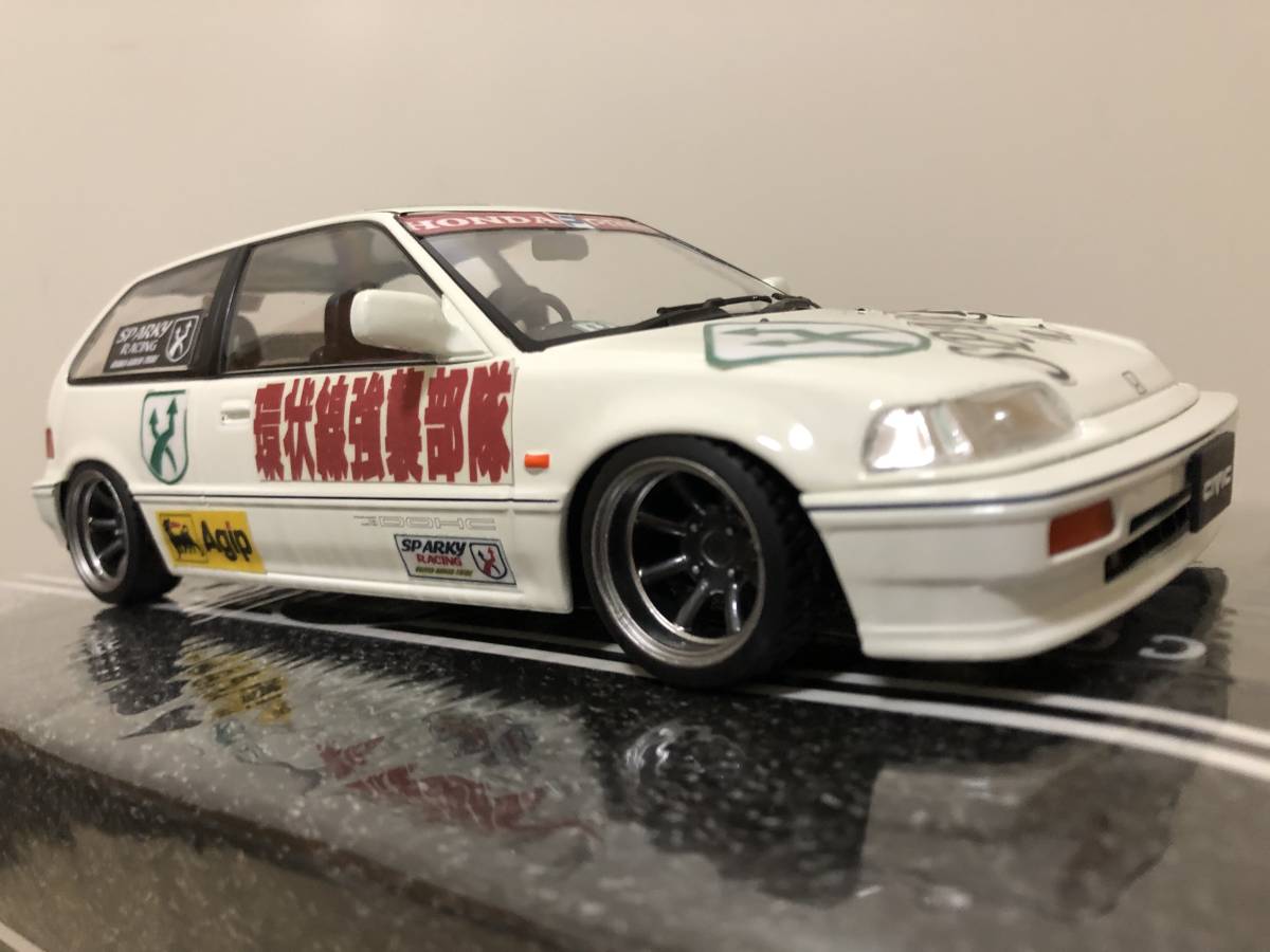 新品ベース 改造品 1/18 CIVIC EF-3 Si 大阪環状仕様 グランドシビック