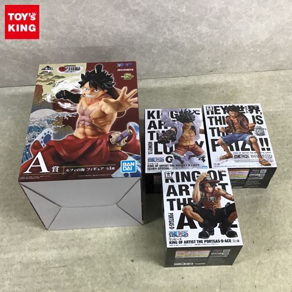 1円 未開封含 バンプレスト One Piece キング オブ アーティスト モンキー D ルフィ ギア4 スペシャル ポートガス D エース 等 の落札情報詳細 ヤフオク落札価格情報 オークフリー スマートフォン版