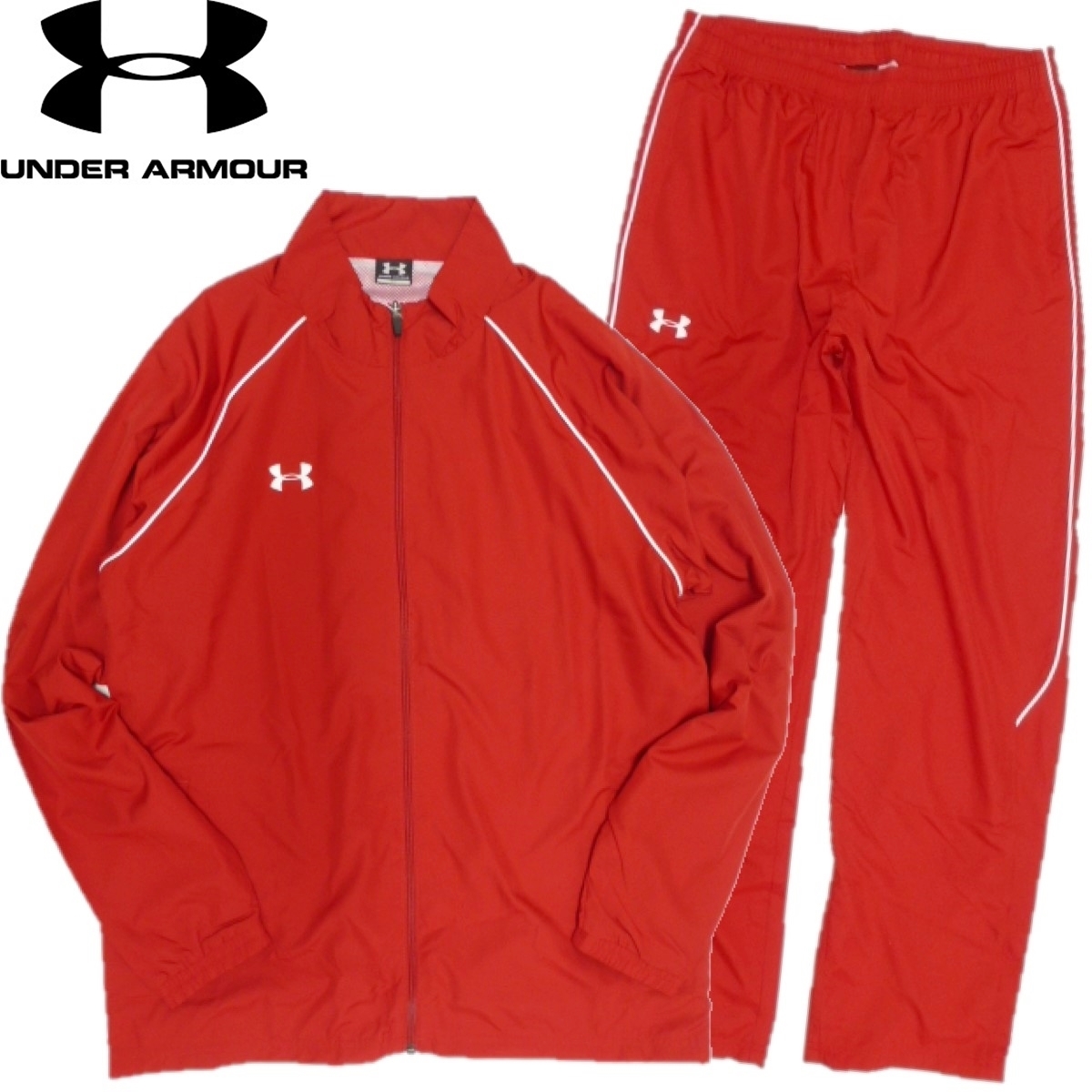 UNDER ARMOR赤セットアップ。XXL. UNDER ARMOR赤セットアップ。XXL.