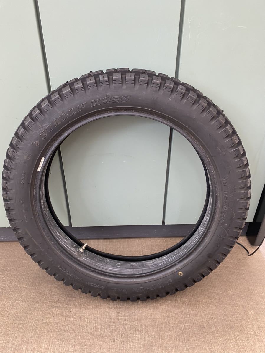 IRC チューブ　unilli 4.00-19 ビンテージタイヤ　セット　ほぼ新品 IRC チューブ unilli 4.00-19 ビンテージタイヤ セット ほぼ新品