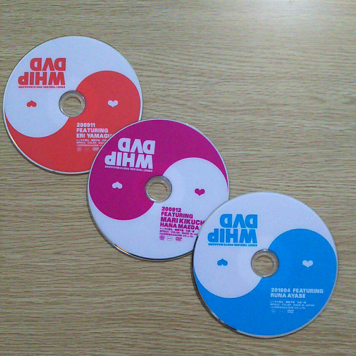 WHIP ホイップ 2009年11月号．12月号．2010年4月号 付録DVD（ディスク