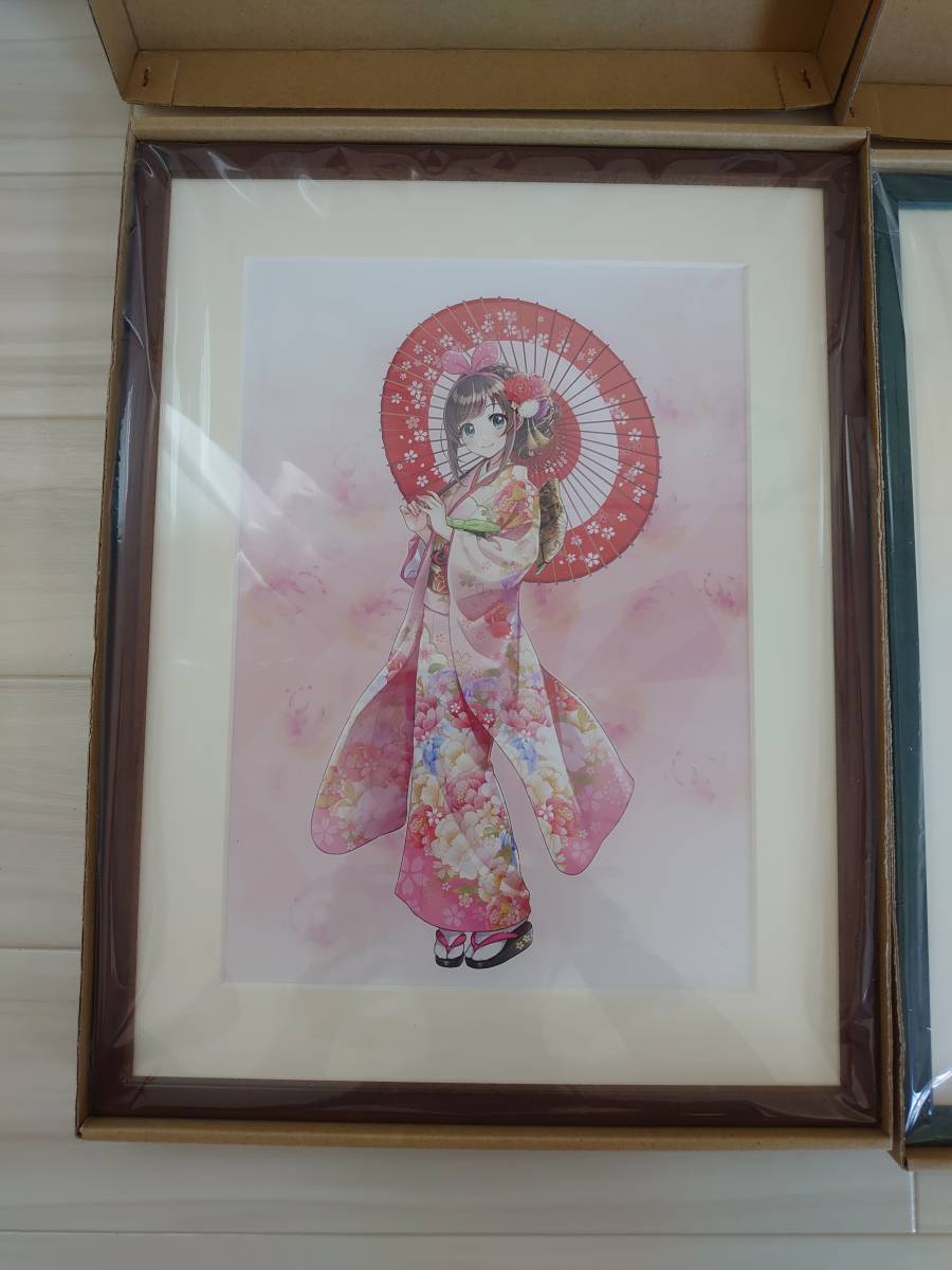 コミケ95 キズナアイ 着物 複製原画 森倉円 新品】キズナアイ 複製原画セット コミケ C95,96 森倉円 KizunaAlの