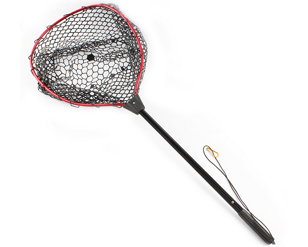 新品 １円 コンパクト収納 全長107 ラバーランディングネット レッド ネット最深部約30 たも 網 釣り フィッシング ネット２ の落札情報詳細 ヤフオク落札価格情報 オークフリー スマートフォン版