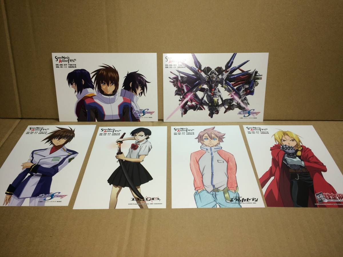 新品 ソニーミュージックアニメフェス ガンダムseed Destiny エウレカセブン 鋼の錬金術師 Blood キラ アスラン シン ポストカード 非売品 の落札情報詳細 ヤフオク落札価格情報 オークフリー スマートフォン版