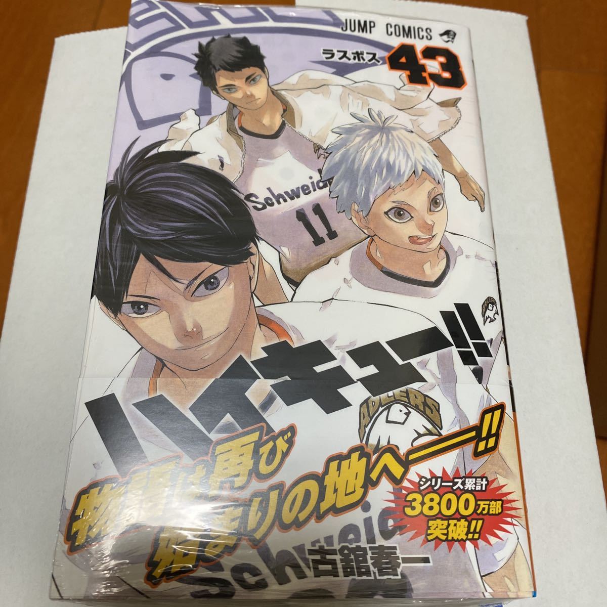 新品】ハイキュー 43巻 シュリンク付 特典 チケット風しおり & ポスト