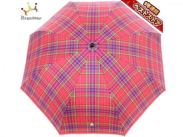 vivian westwood チェック柄 折りたたみ傘 ヴィヴィアンウエストウッド