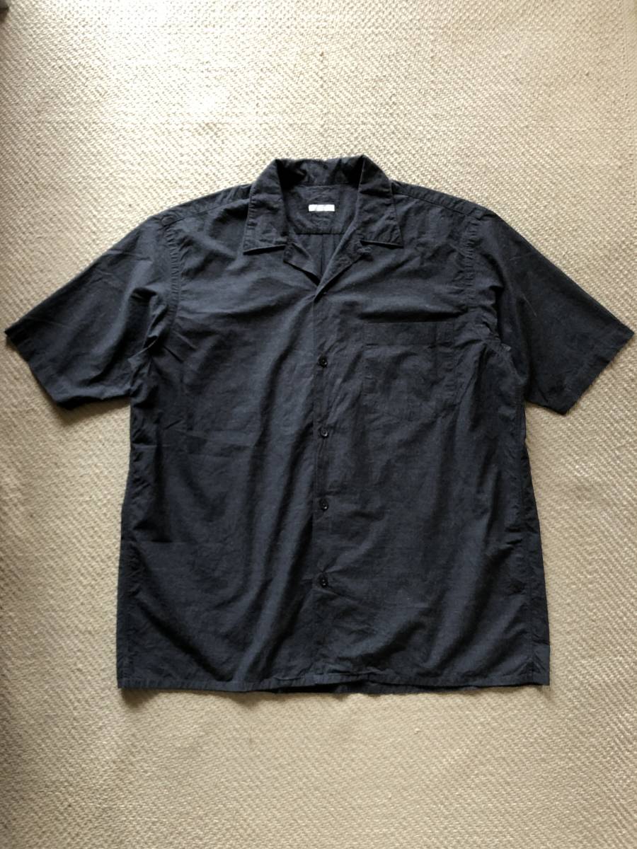 COMOLI コモリ タイプライターオープンカラーシャツ15S-02005 グレー