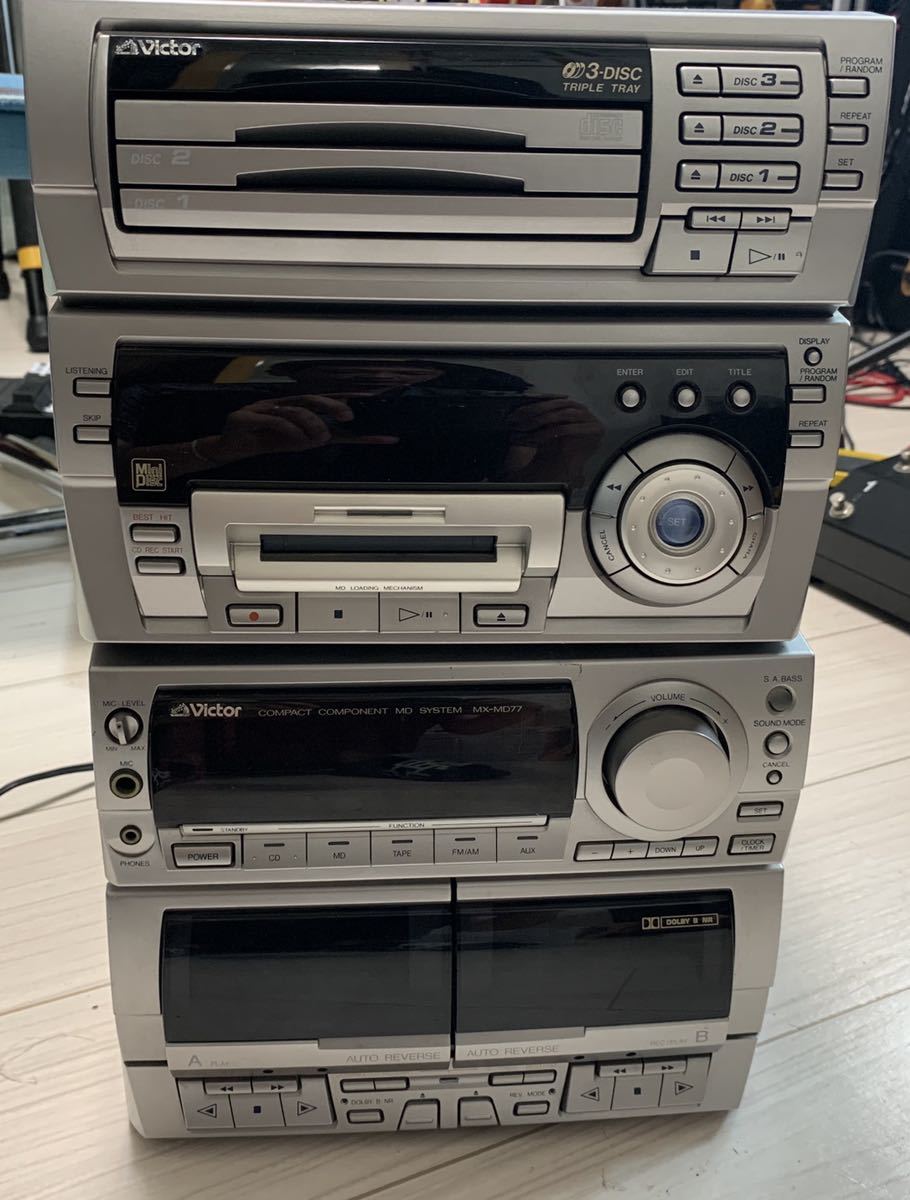 Victor システムコンポ ジャンク品 MX-MD77 本体とシステム