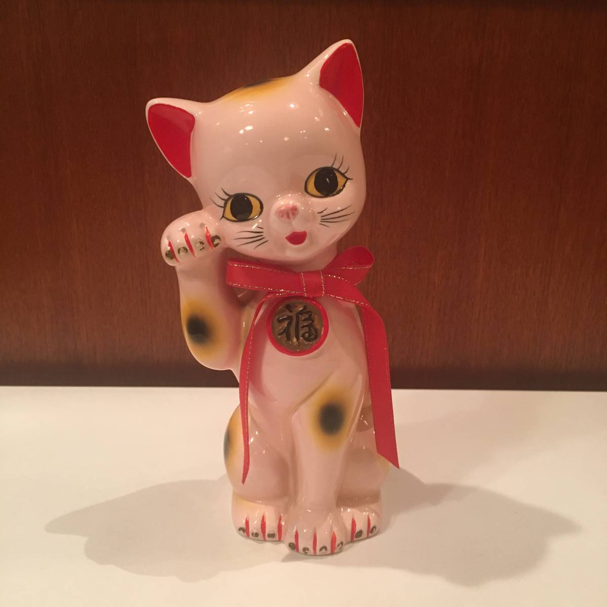 招き猫貯金箱 福寿 レトロ貯金箱 招き猫グッズ 縁起物 お金招き 福猫