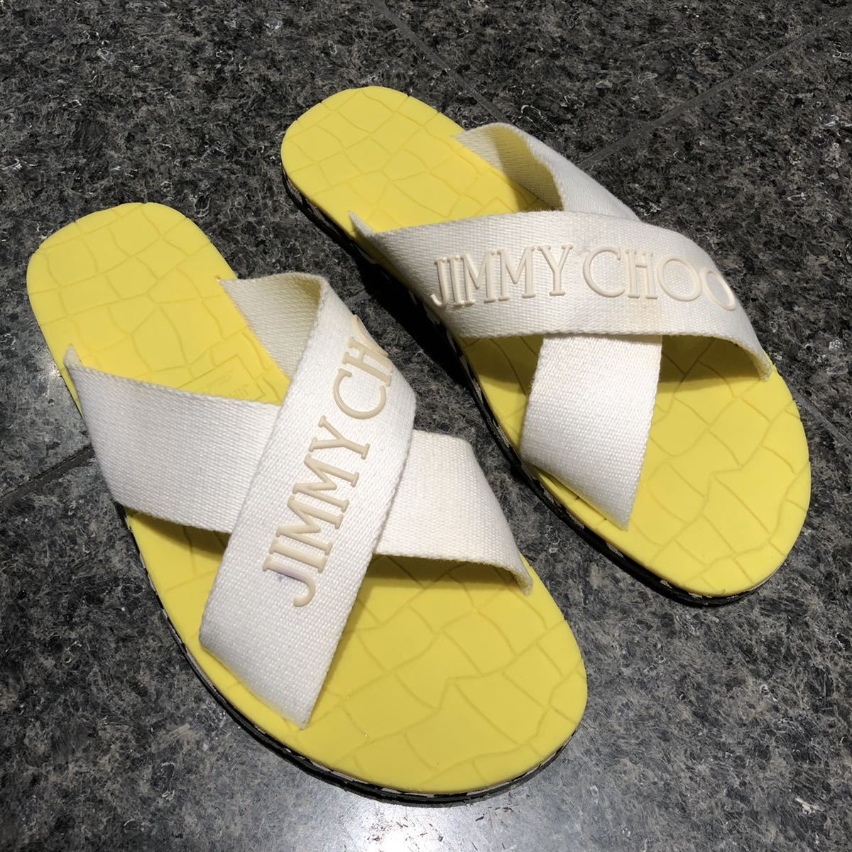 国内正規品 Jimmychoo ジミーチュウ サンダル ラバー ビーチサンダル メンズ の落札情報詳細 ヤフオク落札価格情報 オークフリー スマートフォン版