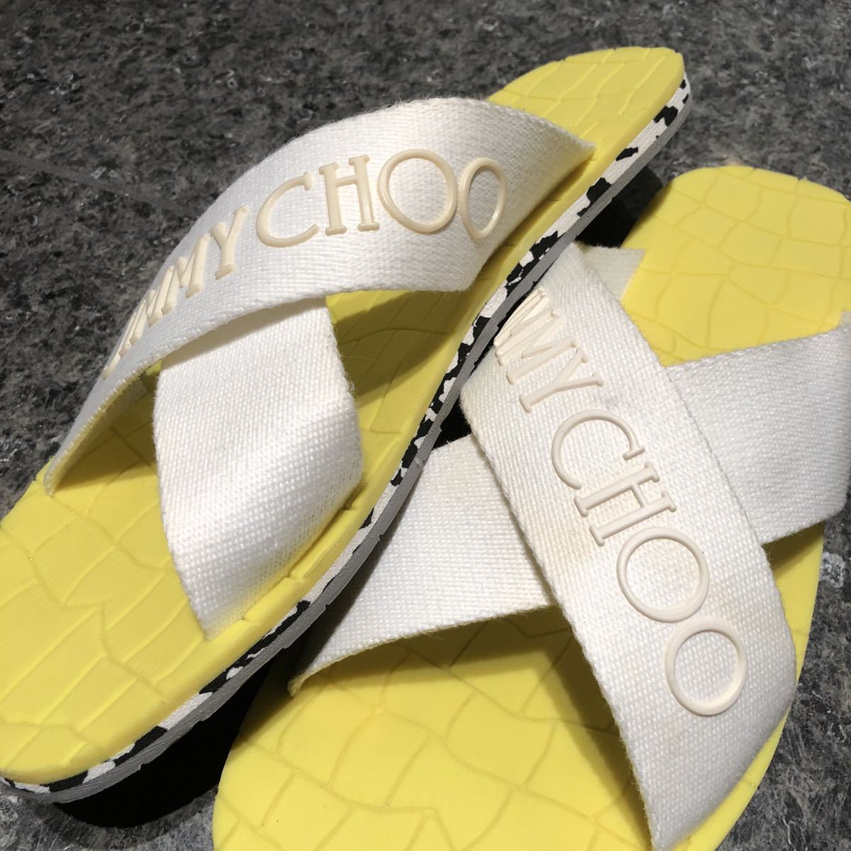 国内正規品 Jimmychoo ジミーチュウ サンダル ラバー ビーチサンダル メンズ の落札情報詳細 ヤフオク落札価格情報 オークフリー スマートフォン版