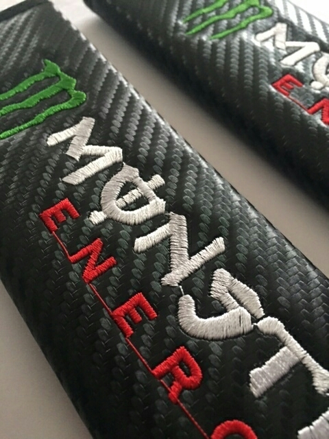 新品 最安値 かっこいい 誰も持ってない モンスターエナジーファン必見 特価 エナジーロゴ シートベルトカバー 送料198円 の落札情報詳細 ヤフオク落札価格情報 オークフリー スマートフォン版