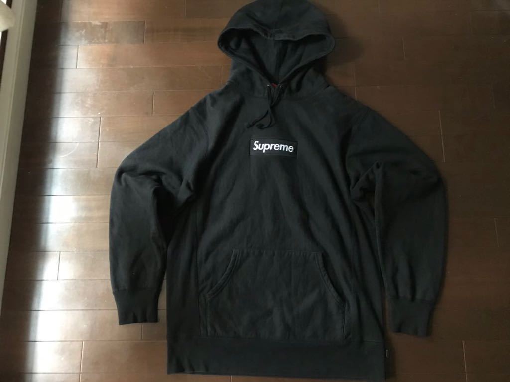 美品 ビックサイズ Lサイズ Supreme Box Logo Pullover シュプリーム ボックスロゴ プルオーバー ブラック 黒 パーカー スウェット の落札情報詳細 ヤフオク落札価格情報 オークフリー スマートフォン版