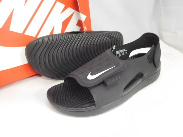 新品 ナイキnike 子供サンダル サンレイアジャスト5 ベルクロ式 軽量 18cm 黒色 601 高さ2cm 4400 の落札情報詳細 ヤフオク落札価格情報 オークフリー スマートフォン版