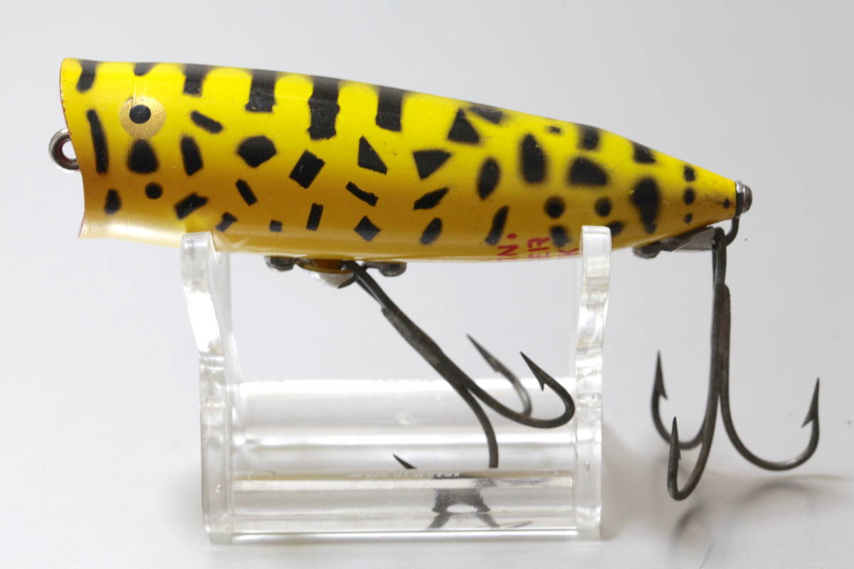 オールド へドン チャガースプーク GRA 縦割れ 吹き目 オレンジ口 角コーチ old heddon chugger spook ローカル ノーバイト ahpl  ヘドン チャガースプーク 縦割れ吹き目 XRW ネコポス便送料込み