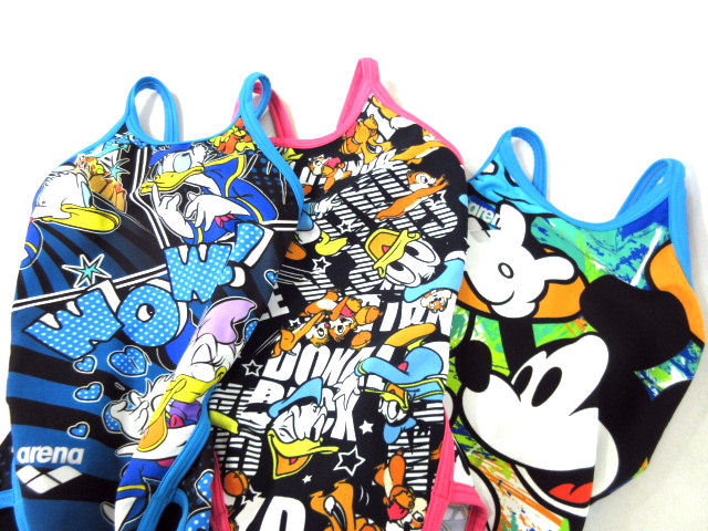 3着セット 1cm 女の子 Arena 競泳 ミッキー 総柄 水着 アリーナ タフスーツ まとめ売り ディズニー ドナルドダック の落札情報詳細 ヤフオク落札価格情報 オークフリー スマートフォン版