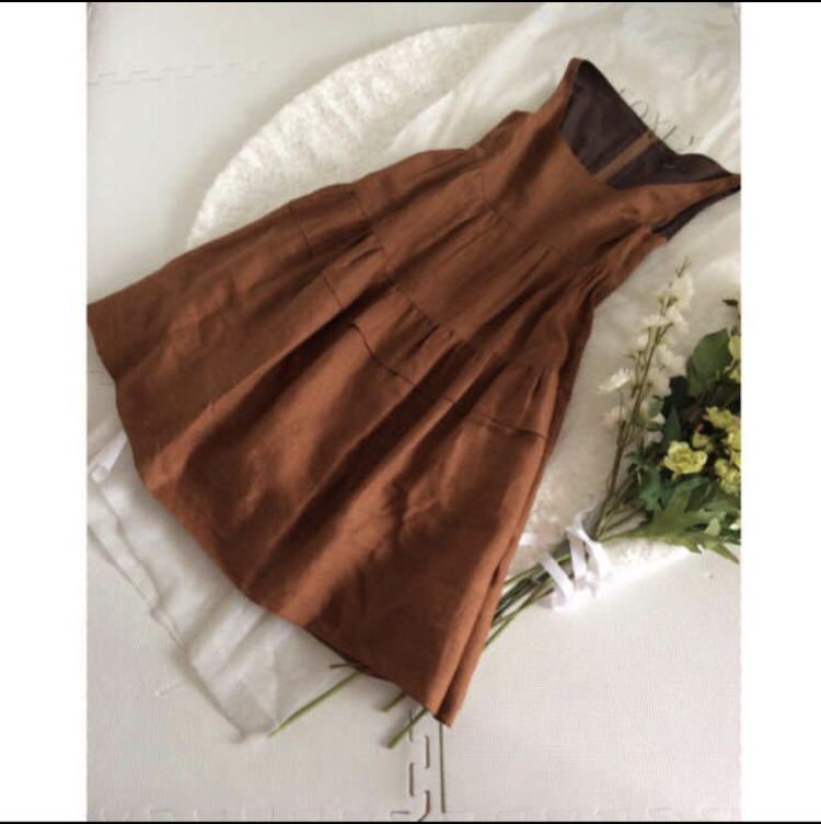 フォクシー Foxey ブティックライン リネン エンパイア ティアード ワンピース 前田会長着用 愛用品 ミスリン の落札情報詳細 ヤフオク落札価格情報 オークフリー スマートフォン版