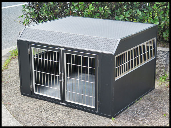 4 大型 輸送犬舎 ペットケージ ステンレスフレーム 業務用 車載用 犬小屋 檻 ペット業者 ブリーダーなどの搬送設備に の落札情報詳細 ヤフオク落札価格情報 オークフリー スマートフォン版