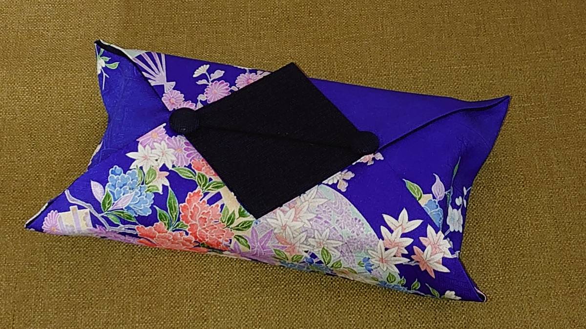 新品 ティッシュボックスカバー 和柄 青地花扇柄 紺 ハンドメイド 着物 リメイク プレゼント お土産に の落札情報詳細 ヤフオク落札価格情報 オークフリー スマートフォン版