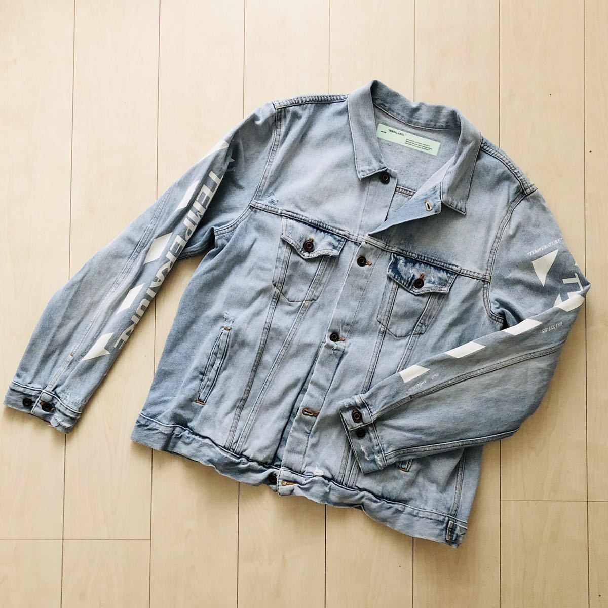 OFF-WHITE/オフホワイト】デニムジャケット ジージャン【sizeL  