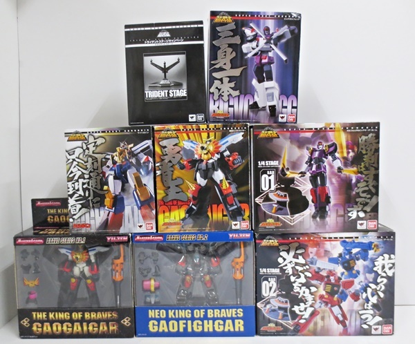 未開封 開封 フィギュア スーパーロボット超合金 マスターアクション ブレイブシリーズ ステージ 8点セット ガオガイガー マイトガイン の落札情報詳細 ヤフオク落札価格情報 オークフリー スマートフォン版
