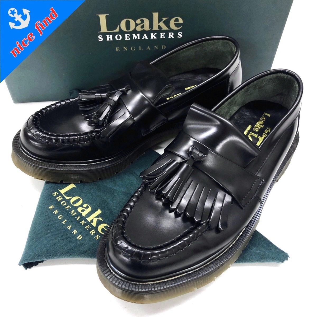 CAUSE LOAKE コラボ　ローファー loake cause shoes ローク タッセル ローファー