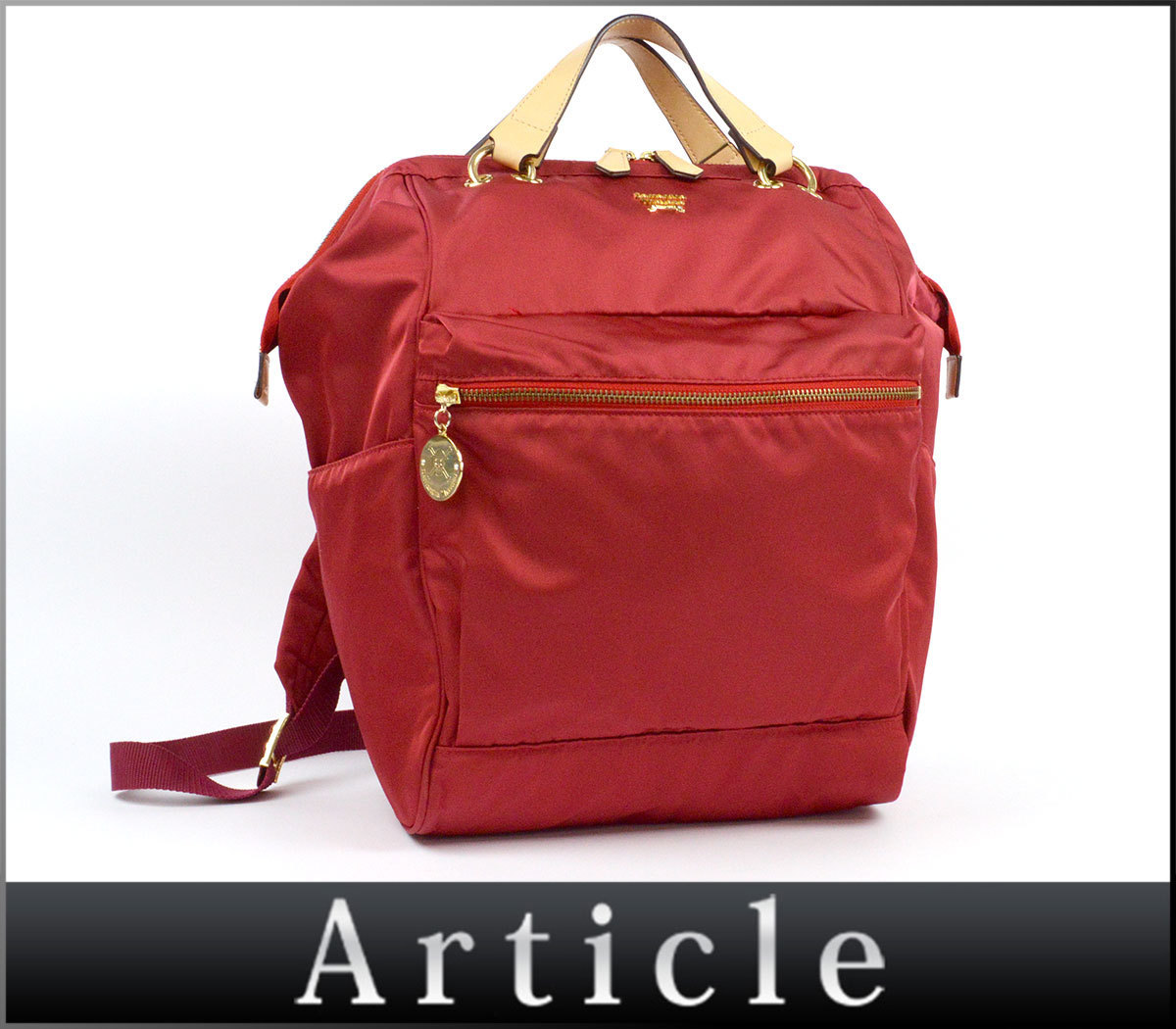 美品 Samantha Thavasa サマンサタバサ アニメ 漫画 ワンピースコラボ リュックサック ナイロン レザー 赤 ベージュ レディース の落札情報詳細 ヤフオク落札価格情報 オークフリー スマートフォン版