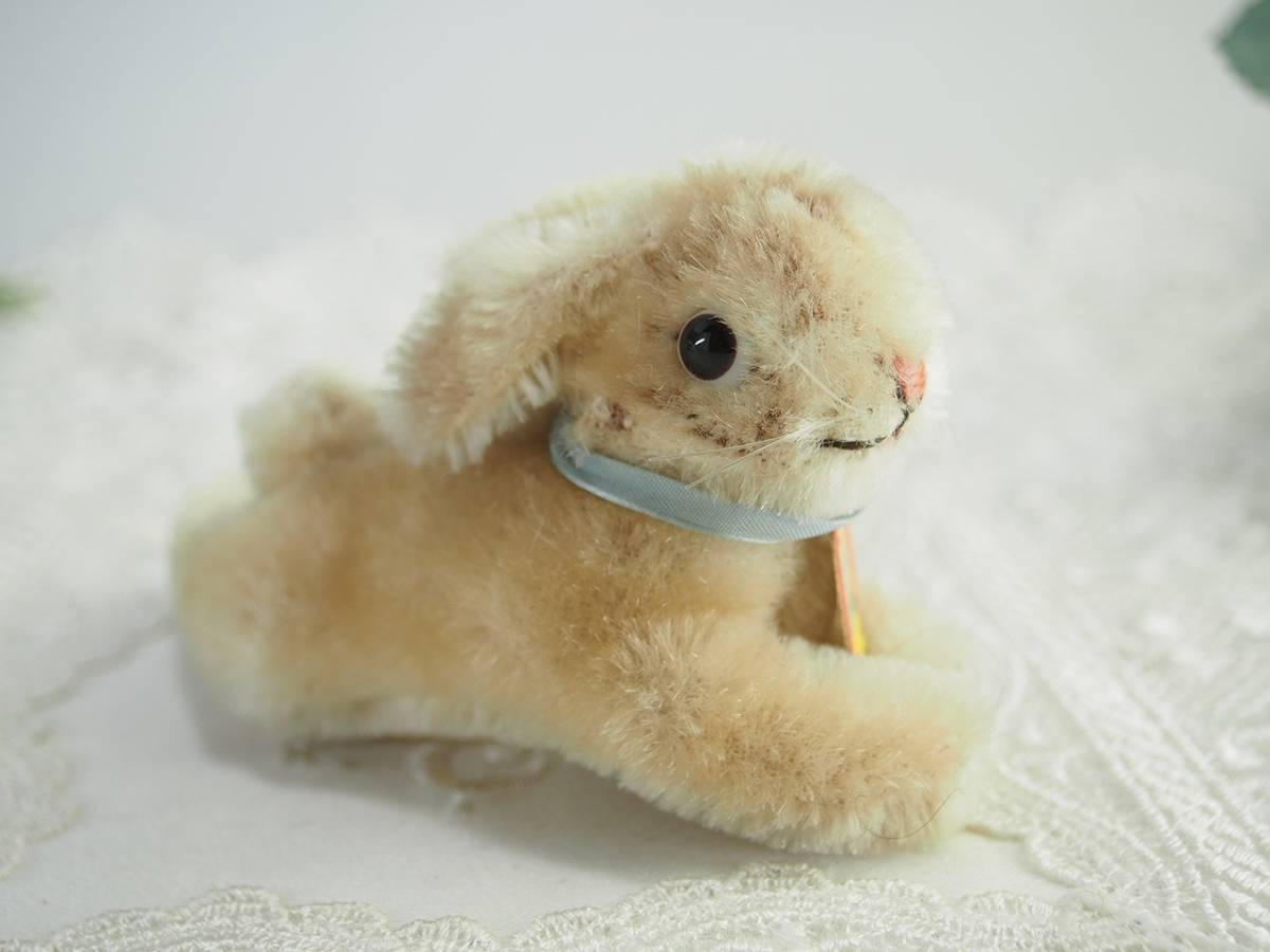 シュタイフ★Lying Rabbit 9cm★くつろぎラビット/うさぎ/バニー Steiff - シュタイフ☆Lying Rabbit 12cm☆くつろぎラビット/兎