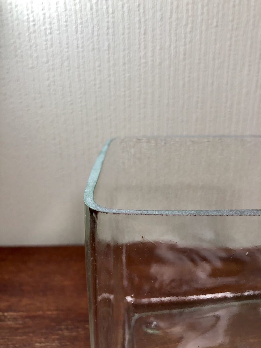 古い水槽 ガラス アンティーク 古道具 花瓶 メダカ 昭和 レトロ の落札