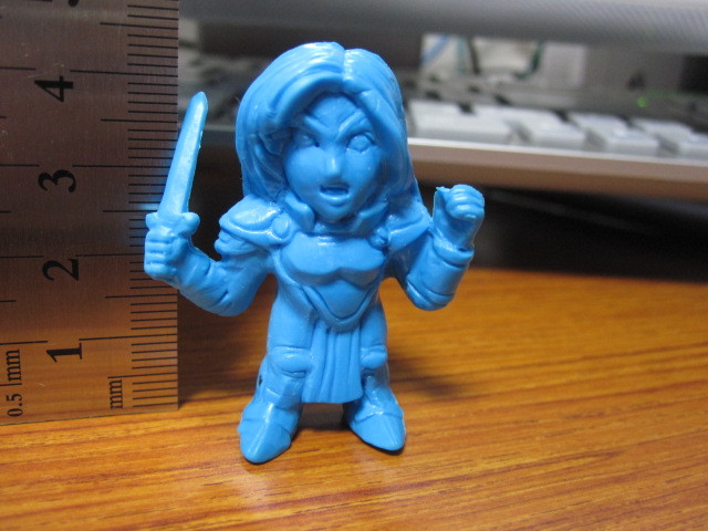 ワールドヒーローズ2消しゴム ジャンヌ 青 ゲームキャラ消し