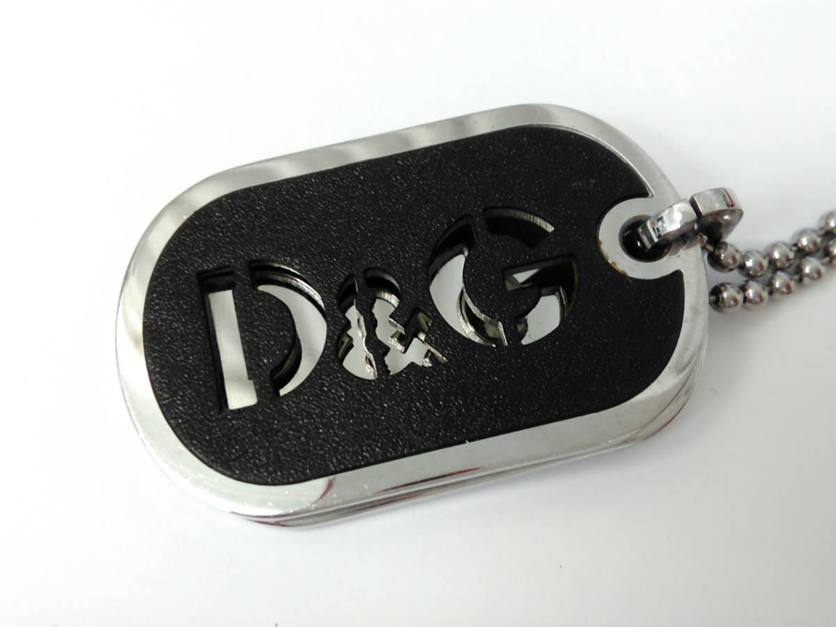 49986 D&G ドルチェ&ガッバーナ ドッグタグ 2枚プレート ネックレス