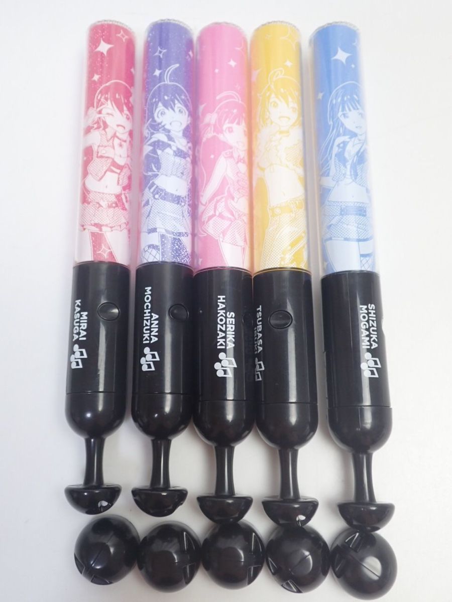 The Idolm Ster アイドルマスター ミリオンライブ 公式コンサート ペンライト 5色セット 春日未来 最上静香 他 外箱等付属 の落札情報詳細 ヤフオク落札価格情報 オークフリー スマートフォン版