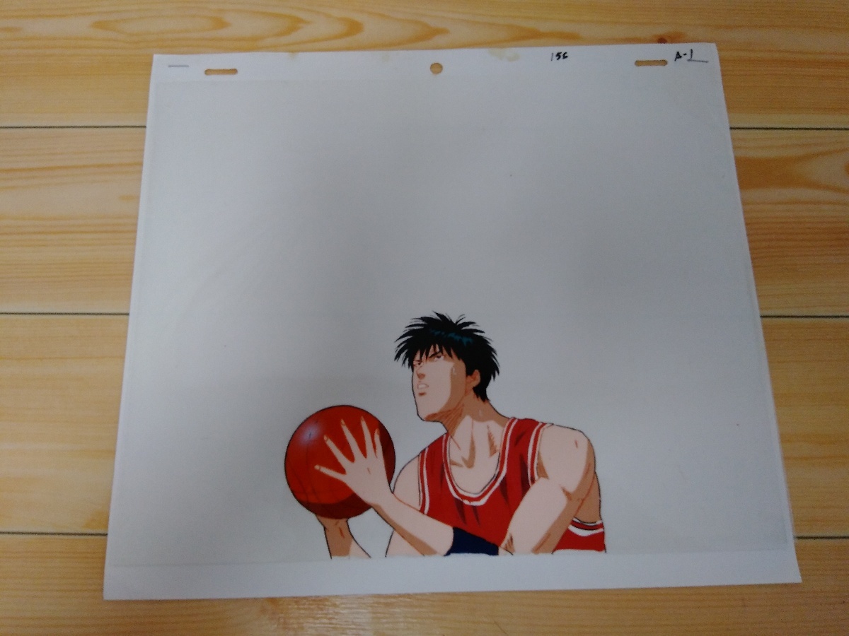 SLAM DUNK　スラムダンク　背景付　セル画　流川楓　保証書有 SLAM DUNK スラムダンク 背景付 セル画 流川楓 保証書有