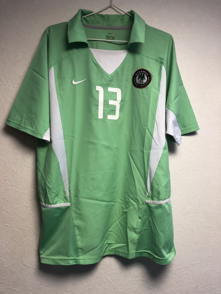 正規品】 NIKE製 2002-2003 ナイジェリア代表 Home ユニフォーム No.13