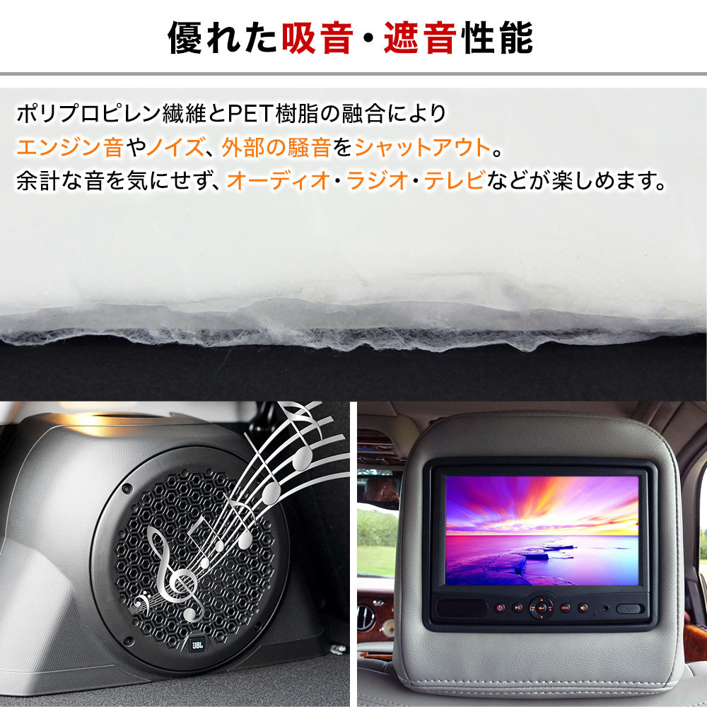 新品 デッドニング吸音材 600 50cm 防音 遮音 デッドニングシート 6m 断熱 保温 粘着テープ付き 車 大容量 デッドニング 吸音材 の落札情報詳細 ヤフオク落札価格情報 オークフリー スマートフォン版