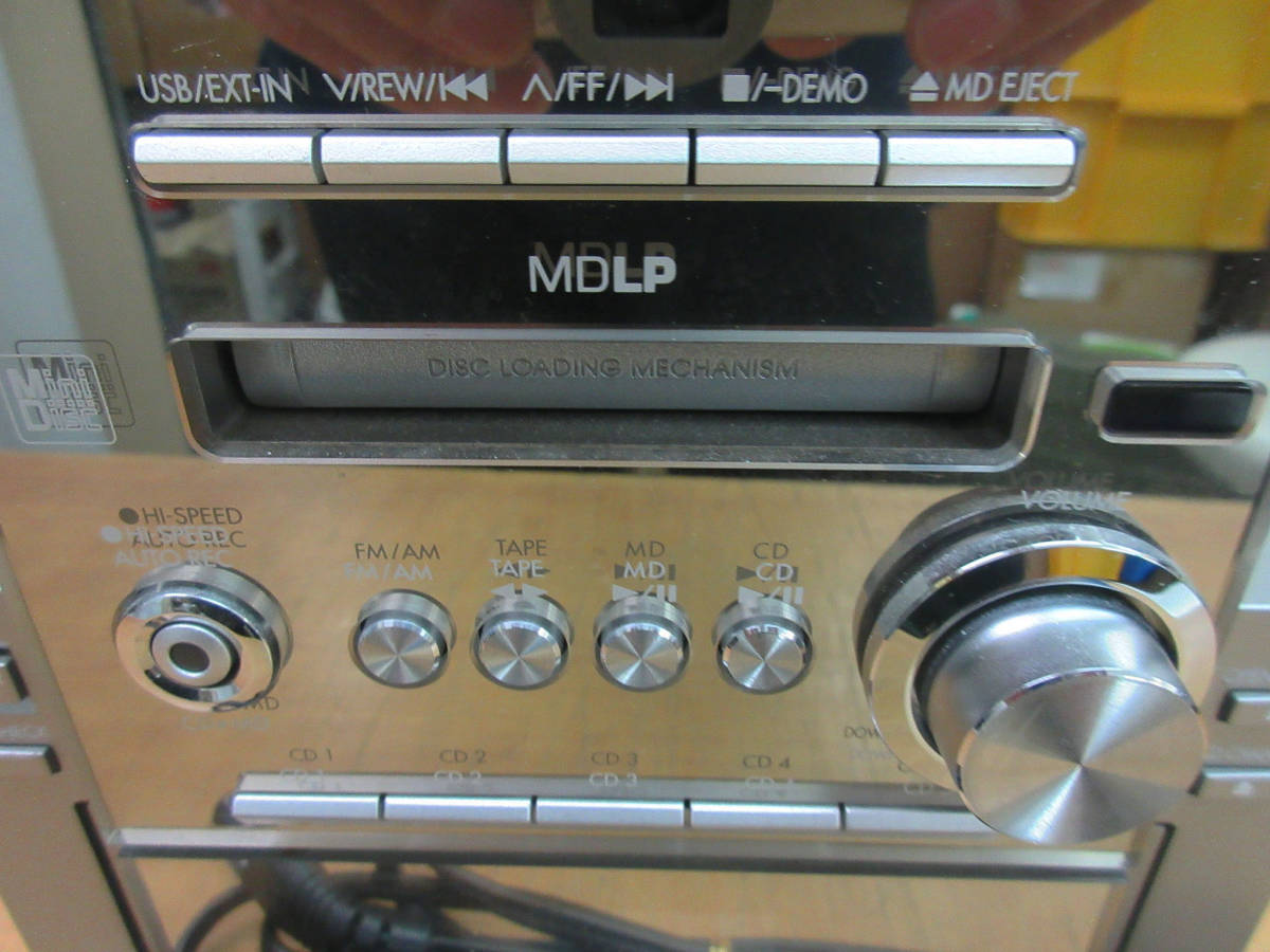 【オーディオ機器まとめ】SONY Panasonic 他 4台 OY384《MD/CD5枚チェンジャーコンポ》SA-PM57MD☆パナソニック