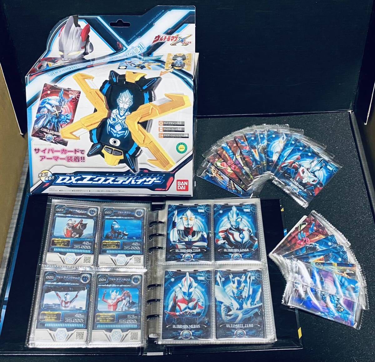 開封美品 動作確認済 Dx エクスデバイザー サイバーカードセット ウルトラマンx ウルトラマン ジード ガイア ダイナ コスモス メビウス の落札情報詳細 ヤフオク落札価格情報 オークフリー スマートフォン版
