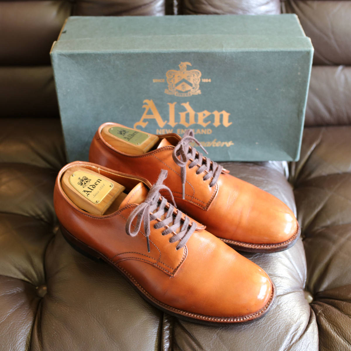 送料無料】ALDEN 49020 プレーントゥ 7 B/D カーフ オールデン