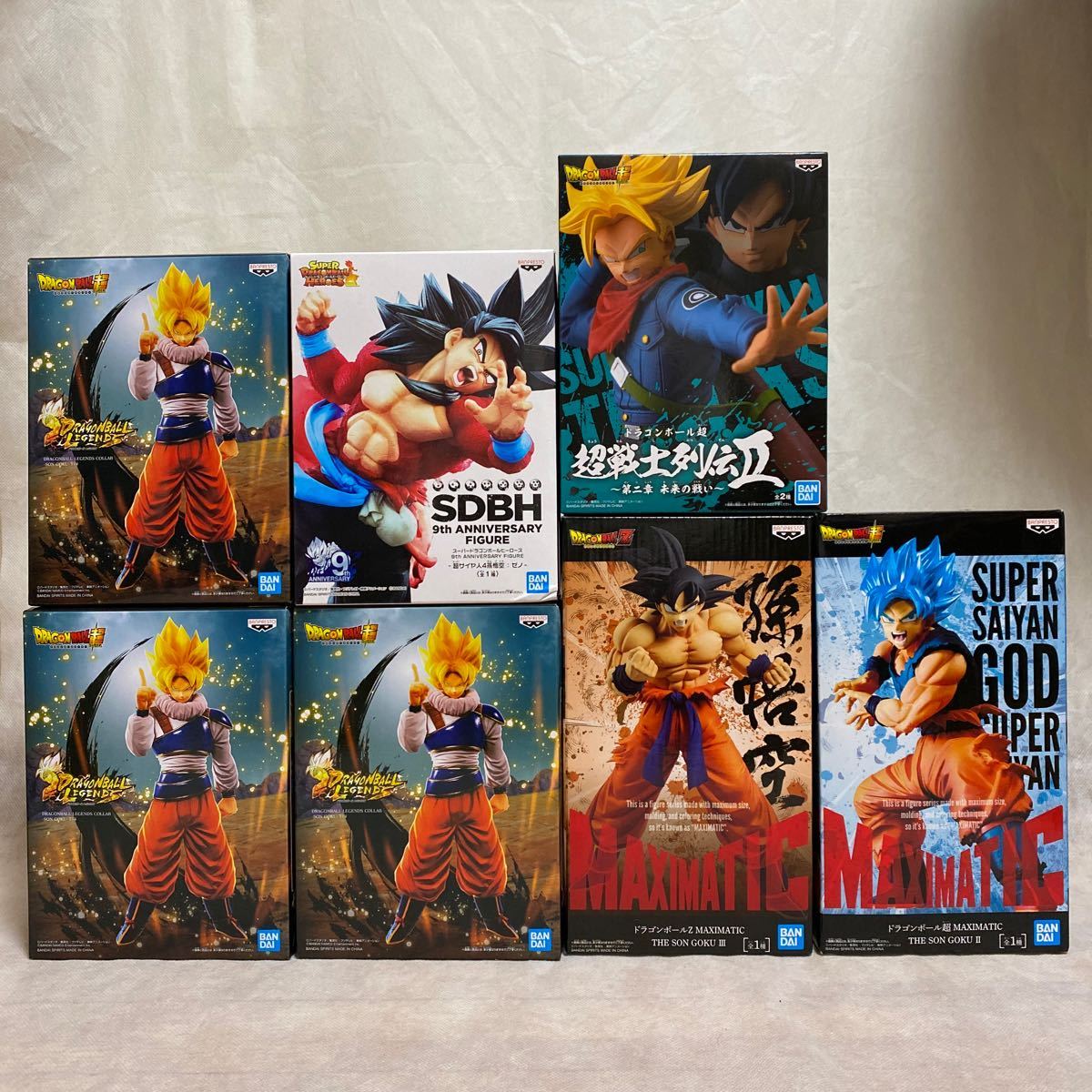新品 ドラゴンボール超 Maximatic 孫悟空 超戦士列伝 Sdbh 超サイヤ人孫悟空 ヤードラット星 Dragonball Legends Collab フィギュア 大量 まとめ の落札情報詳細 ヤフオク落札価格情報 オークフリー スマートフォン版