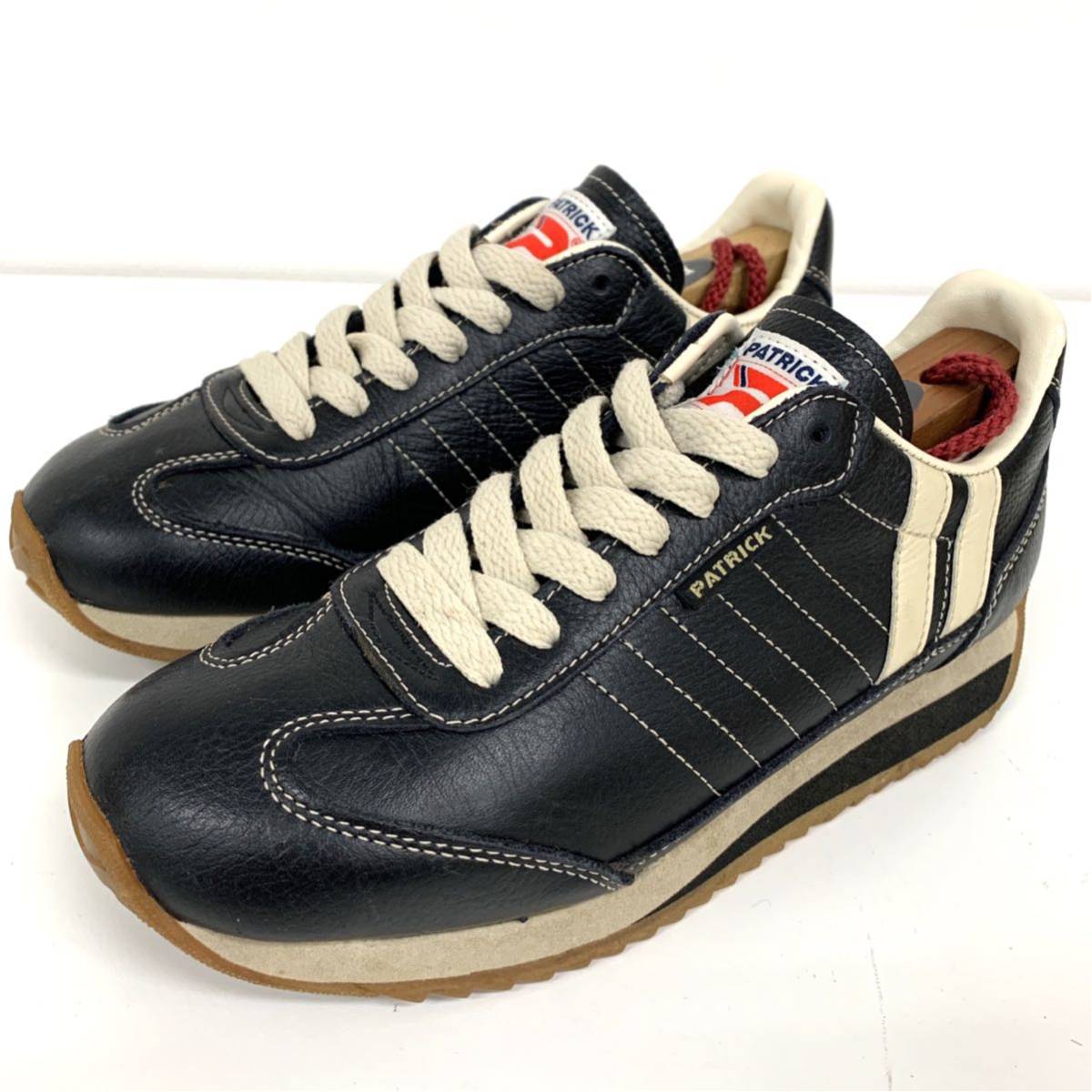 W 日本製 人気モデル Patrick パトリック 定番 レザー使用 ローカット スニーカー 35 レディース シューズ 履き心地良 ダークネイビー の落札情報詳細 ヤフオク落札価格情報 オークフリー スマートフォン版