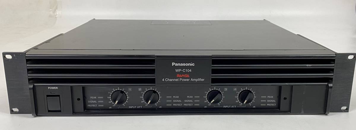 SG-036 Panasonic RAMSA 4チャンネル パワーアンプ WP-C104 動作品 音