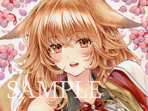 手描きイラスト▽創作▽A6サイズ 1（手描きイラスト▽創作
