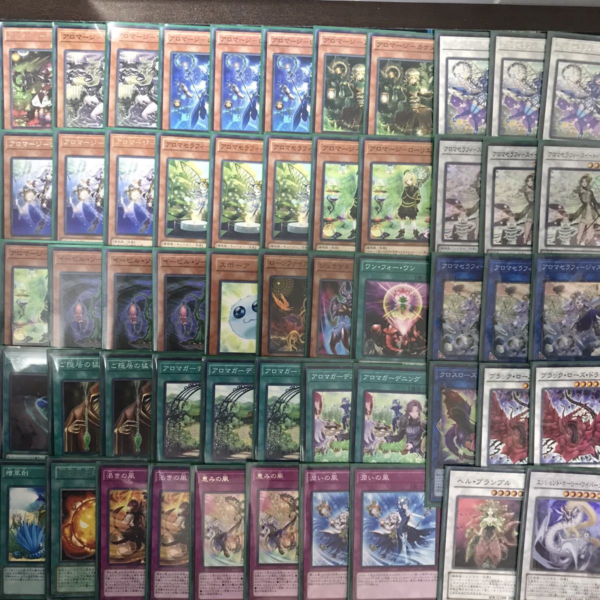 遊戯王 アロマデッキ アロマセラフィ ジャスミン 渇きの風 アロマセラフィ ローズマリー 引退 大量 まとめ売り の落札情報詳細 ヤフオク落札価格情報 オークフリー スマートフォン版